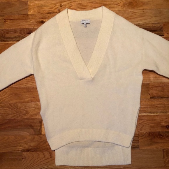 NEW Alpaca Deep V Neck Sweater | & Other Stories - Picture 3 of 8